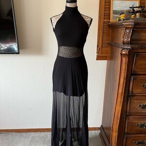 Tadashi Shoji Black and Gray Dress